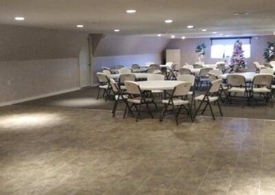 Function room overview from the dance floor