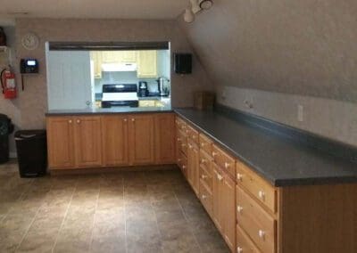 Serving area of the function room