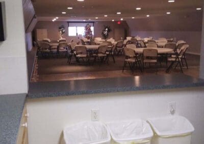 View of function room from the kitchen